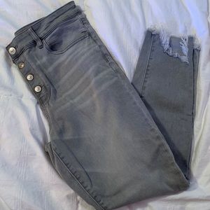 Gray skinny jeans